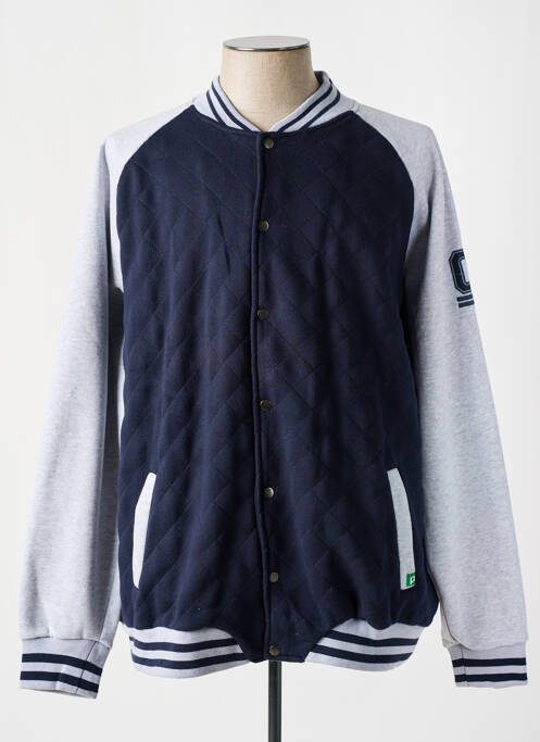 Blouson bleu D555 pour homme