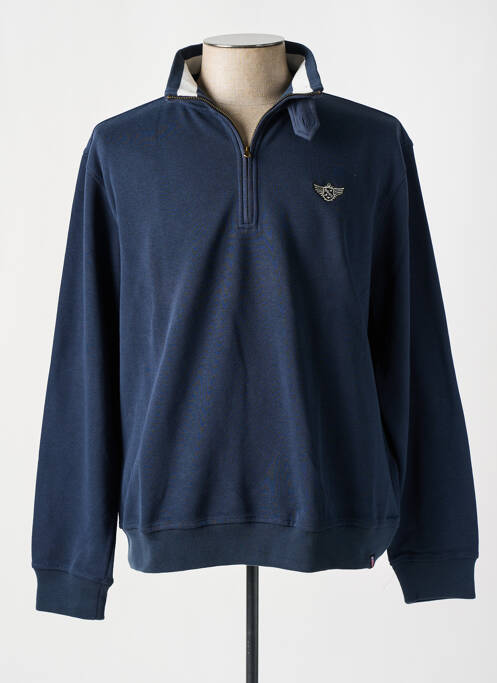 Sweat-shirt bleu D555 pour homme