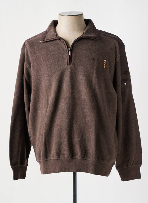 Sweat-shirt marron MONTE CARLO pour homme
