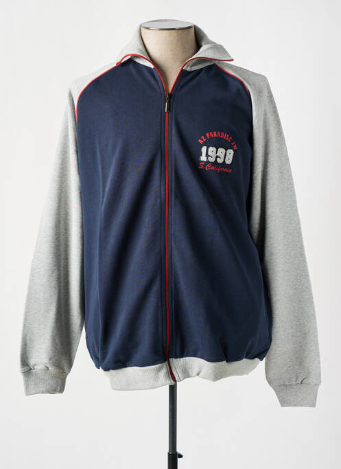Veste casual bleu ALLSIZE pour homme