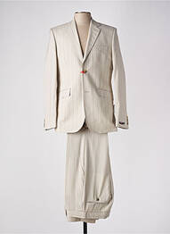 Costume de ville fermeture zippée sous rabat boutonné beige LUCAS DELLI homme