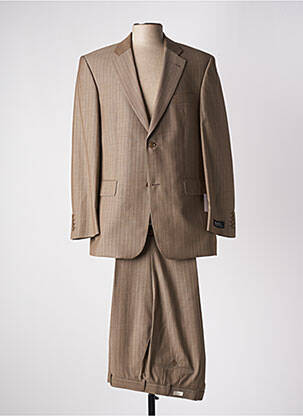 Costume de ville fermeture zippée sous rabat boutonné marron DIGEL homme