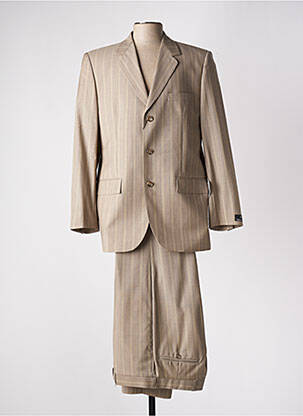 Costume de ville finition intérieure doublée beige LUCAS DELLI homme