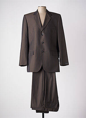 Costume de ville manches longues marron LUCAS DELLI homme
