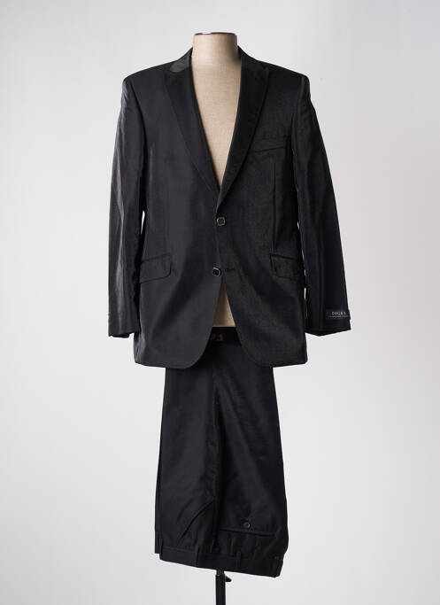 Costume de cérémonie fermeture zippée sous rabat boutonné noir DIGEL homme