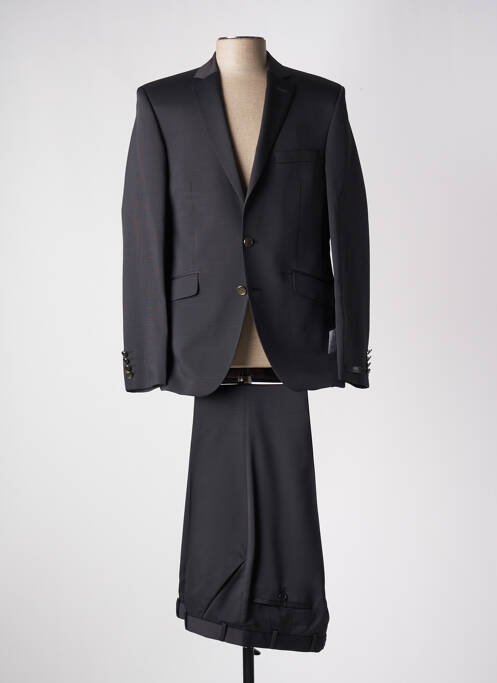 Costume de cérémonie fermeture zippée sous rabat boutonné noir DIGEL homme
