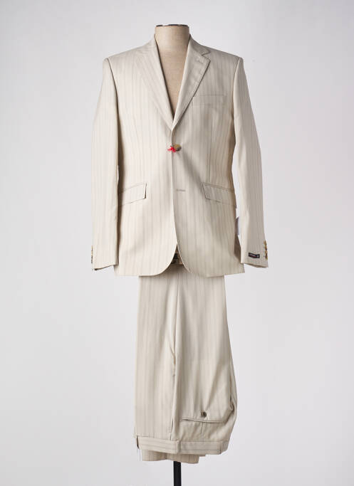 Costume de ville coupe costume beige LUCAS DELLI homme
