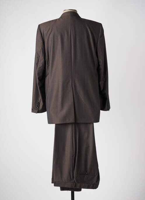 Costume de ville fermeture zippée sous rabat boutonné marron LUCAS DELLI homme