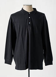 Polo manches longues manches longues noir ENZO LORENZO homme