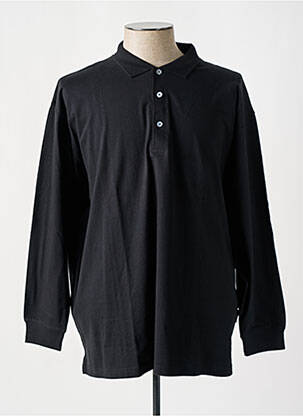 Polo manches longues manches longues noir ENZO LORENZO homme