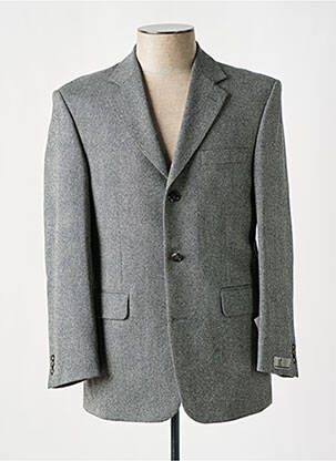 Blazer tissage chiné gris M homme