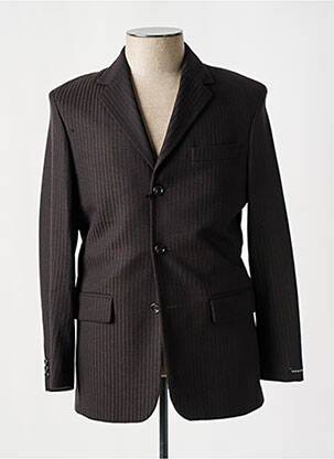 Blazer tissage chiné marron LUCAS DELLI homme