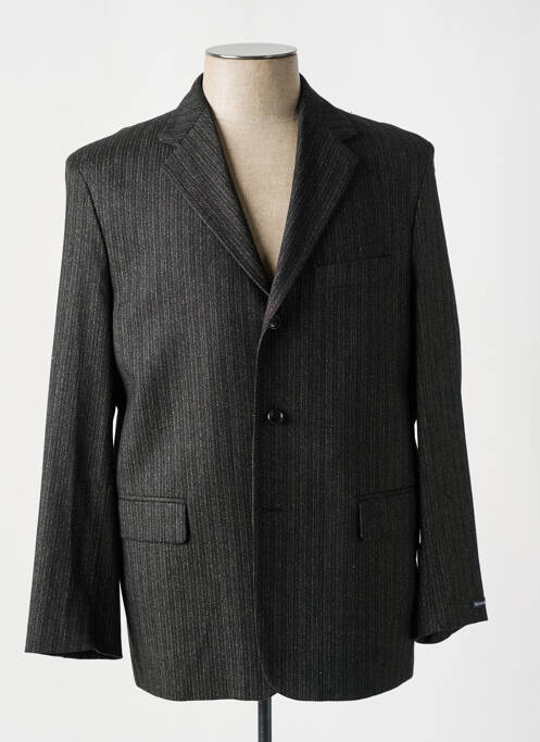 Blazer tissage chiné marron LUCAS DELLI homme