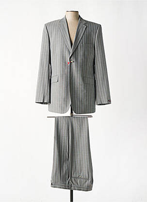 Costume de ville finition intérieure doublure satiné gris LUCAS DELLI homme