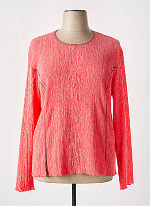Top stretch manches longues rose GEVANA femme