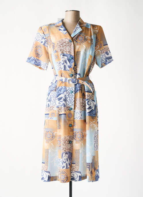 Robe mi-longue beige GEVANA pour femme