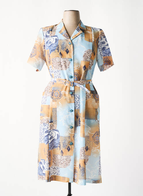 Robe mi-longue bleu GEVANA pour femme