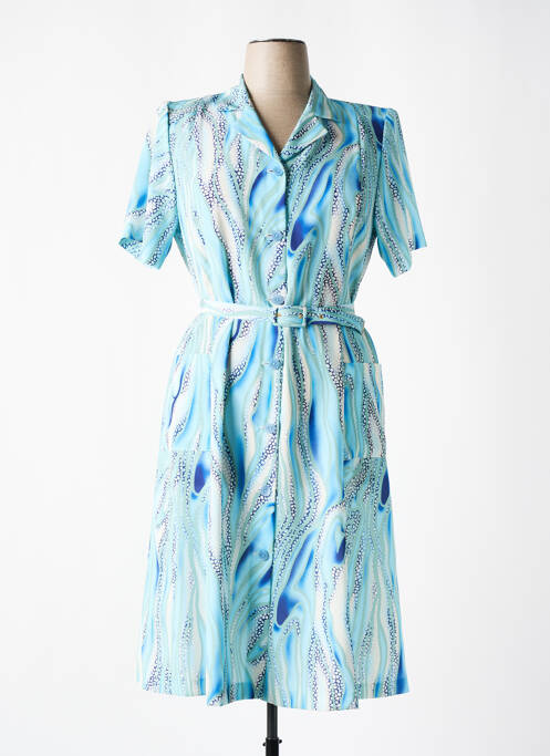 Robe mi-longue bleu GEVANA pour femme