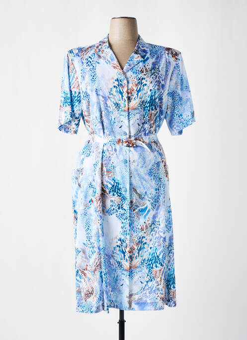 Robe mi-longue bleu GEVANA pour femme