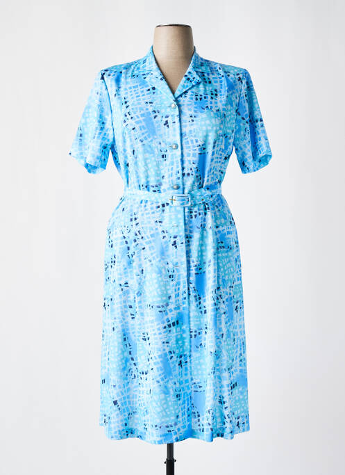 Robe mi-longue bleu GEVANA pour femme