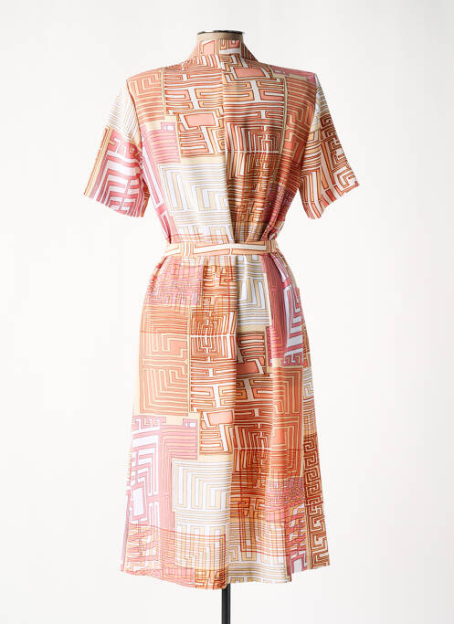 Robe mi-longue orange GEVANA pour femme