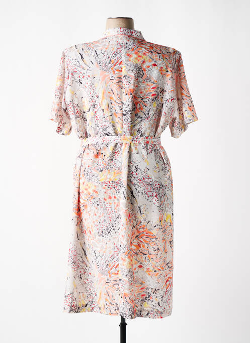 Robe mi-longue orange GEVANA pour femme