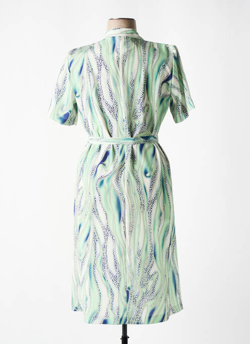 Robe mi-longue vert GEVANA pour femme