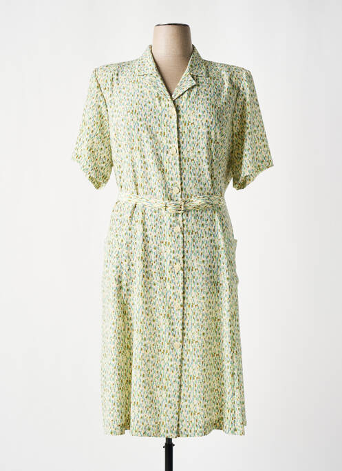 Robe mi-longue vert GEVANA pour femme