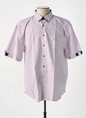Chemise manches courtes rouge CAP 10 TEN pour homme seconde vue