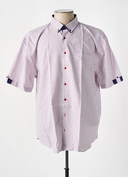 Chemise manches courtes rouge CAP 10 TEN pour homme