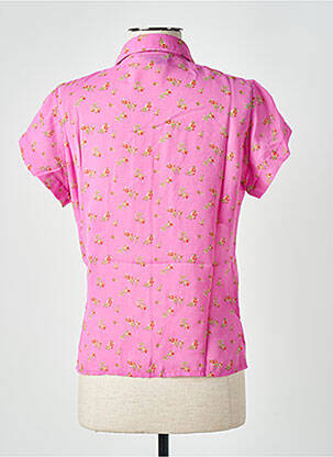 Chemisier manches courtes manches courtes rose TEENFLO femme