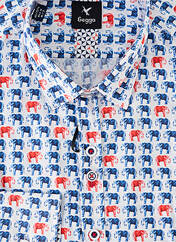 Chemise manches longues bleu BEGGA pour homme seconde vue