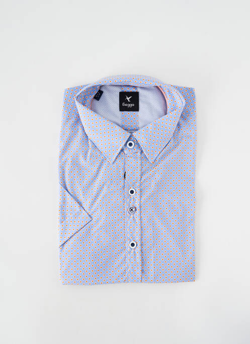Chemise manches courtes bleu BEGGA pour homme