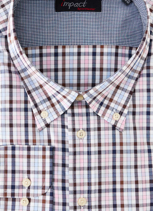 Chemise manches longues blanc IMPACT pour homme