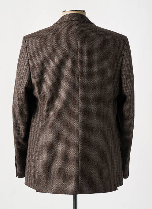 Blazer poignets boutonnés avec fente marron LUIGI MORINI homme
