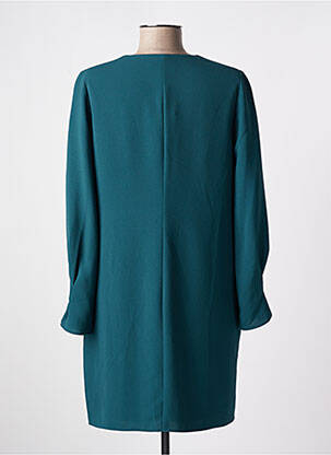 Robe courte coupe fluide manches longues vert TINTA STYLE femme