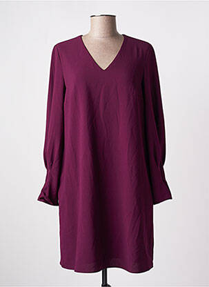 Robe courte manches longues manches longues rouge TINTA STYLE femme