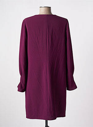 Robe courte coupe fluide manches longues rouge TINTA STYLE femme