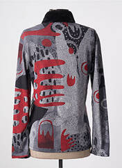 Gilet manches longues gris KALISSON pour femme seconde vue