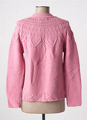 Gilet manches longues rose BARILOCHE pour femme seconde vue