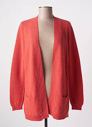 Gilet manches longues rouge BARILOCHE pour femme