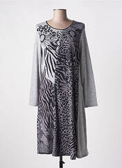 Robe mi-longue gris KALISSON pour femme seconde vue