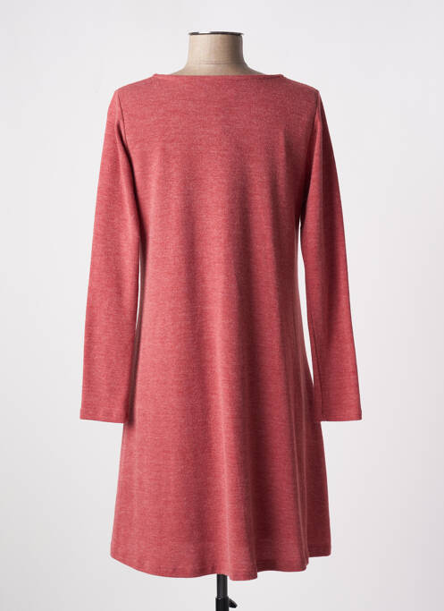 Robe courte manches longues manches longues rose TINTA STYLE femme