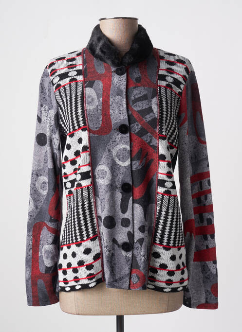 Gilet manches longues gris KALISSON pour femme