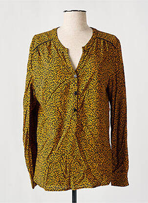 Blouse tissage popeline manches longues jaune LE PETIT BAIGNEUR femme