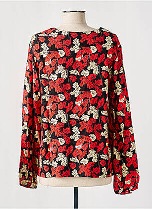 Blouse imprimé fantaisie manches longues rouge AGATHE & LOUISE femme
