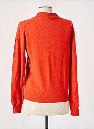 Pull resserrée sur le bas manches longues orange L'ATELIER D'ANNA femme