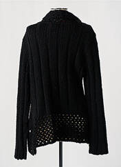 Gilet manches longues noir FELINO pour femme seconde vue