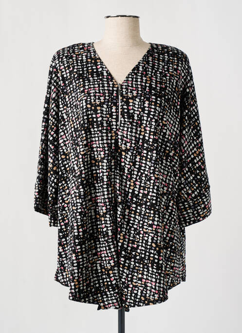 Tunique manches longues noir OLIVER JUNG pour femme