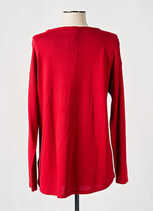 Pull coupe droite manches longues rouge FRED SABATIER femme